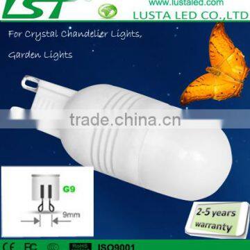 Replace 30W/40W/50W halogen, 1W/1.5W/2W/3W/4W G9/E14 Bulb, Peanuts Shape Ceramic Small LED Light Bulb, G9 LED bulb 2W