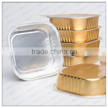 Easy Open Ends Aluminium Foil Container for Food Factory