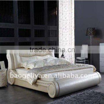Soft leather bed #S8816