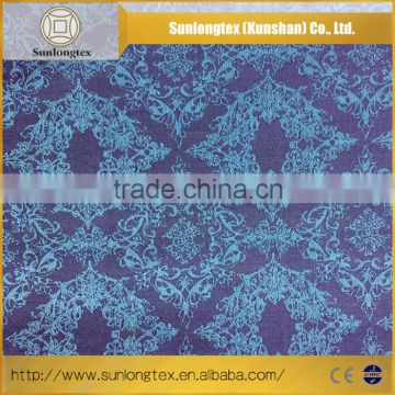 Solid Dye Polyester Cotton Spandex Jacquard Suit Fabric