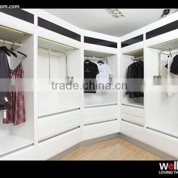 Solid Wood Furniture White Wardrobe