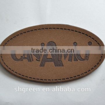 Garmnet jeans printed washing leather tags