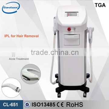 Arms / Legs Hair Removal 2015 Newest IPL Hair Removal Machine/E-light IPL RF OPT SHR Remove Diseased Telangiectasis