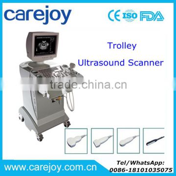 Full digital Trolley Mobile Ultrasound Scanner RUS-9000D with Multi-frequency Convex probe
