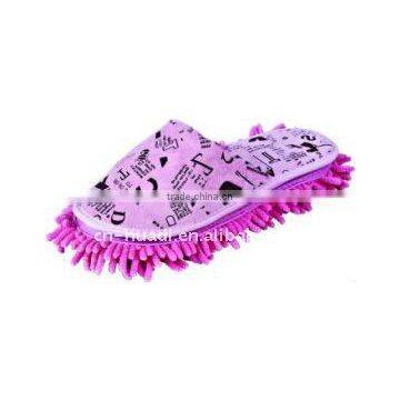 HD6004 chenille grazing slipper, lazy slipper, cleanning slipper, mop slipper floor trailler