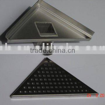 Stainless steel triangle floor drain for barthroom/kitchen