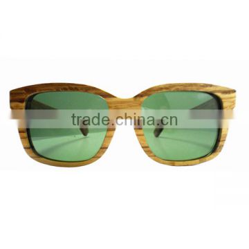 Fashionable super stylish handmade retro zebra wood sunglasses