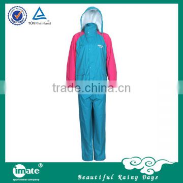 New arrival women's pvc raincoat with hat