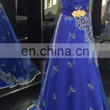 Royal Blue Moroccan Crystal Gown 2016