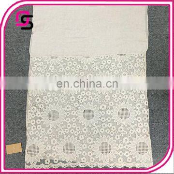 2017 Spring and Summer new grace flower lace hollow out all-match white scarf