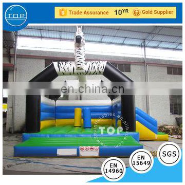 TOP INFLATABLES Hot selling air trampoline jumpoline bouncer giant inflatable water slide