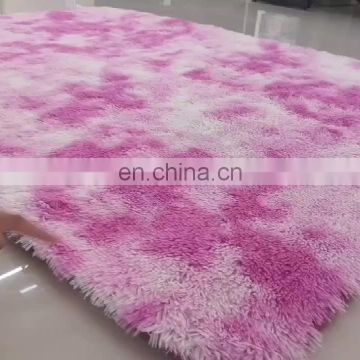 Hot selling 100% polyester long pile shaggy rugs carpet for living room