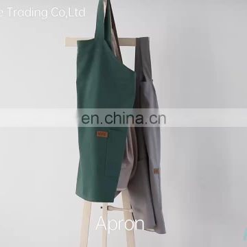 Factory direct sells  cotton apron  cooking bbq  use kitchen apron with pocket