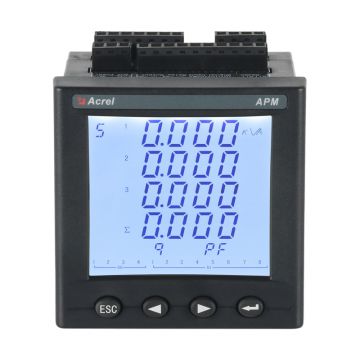 Panel Mounted 3 Phase Digital Power Meter APM800
