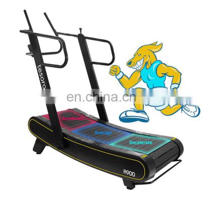 New product Multi Commercial grade treadmill unpowered woodway curved treadmill Manual treadmill