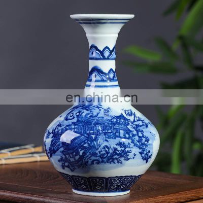 Chinese history celadon small ceramic vase for decoration