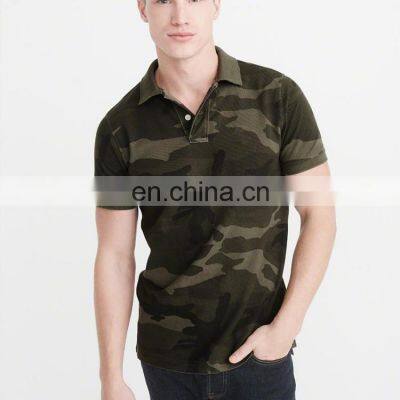 Logo Camouflage Shirt Short Sleeve Cotton Polo T Shirt Camo 2021 New Fashion Brand Men Customized Casual 100% Cotton Plus Size