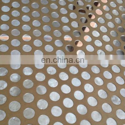 Manufacturer 201 304 6mm stainless steel perforated sheet plate