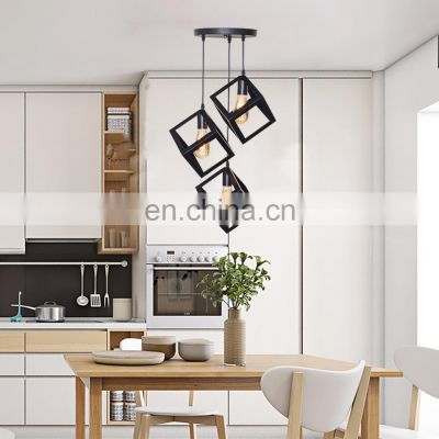 Modern Nordic Style Iron Hanging Light Home Decor Chandelier LED Lamp