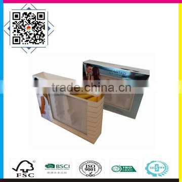Full color custom paper box with pvc window
