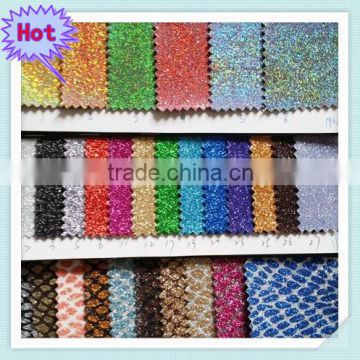 New hottest fine glitter synthetic leather
