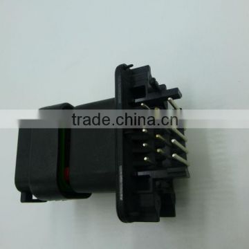 14 ways waterproof PCB male and female horizontal mounted connectors auto application