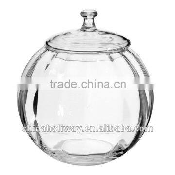 Optique bowl sweet jar, Optical glass candy box