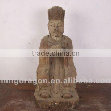 chinese antique furniture wood buddha