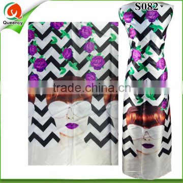 S082 Digital print 100% mulberry silk fabric from Hangzhou