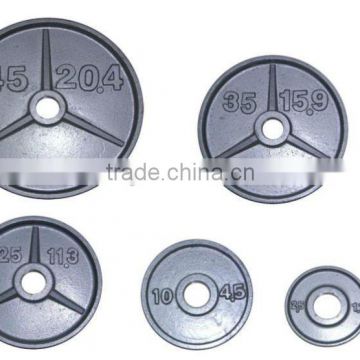 olympic hammertone grey plates cast iron weight plate