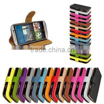 Colorful Flip Wallet Leather Cell Mobile Phone Cover Case For HTC ONE M9 M9 PLUS