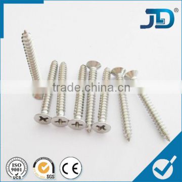 stainless steel cross recessed countersunk head tapping screw