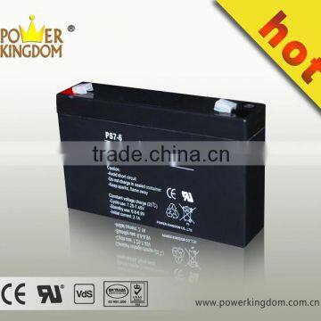 hot selling 6v 7ah rechargeable lead acid battery