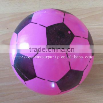 Plastic inflatable foot balls printed exercise bouncing ball toy