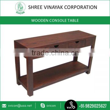 Natural Living Soild Wood Latest Design Wooden Console Table