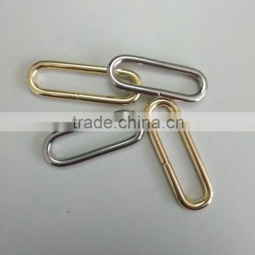 Zinc alloy gold metal wire buckle/ring of accessories