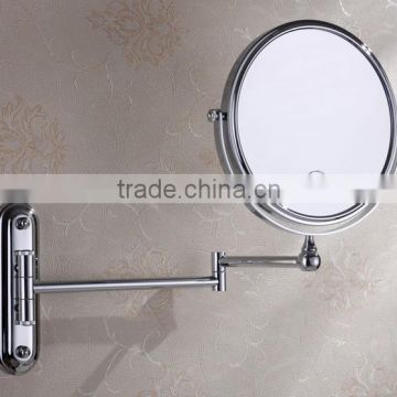 stain nickel plated handle wall mount 8.5" led adjustable handle mirror