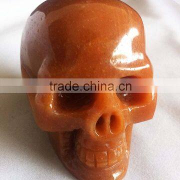 Factory Pirce Red Aventurine Skull Craft