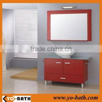 Red modern bathroom cabinets china
