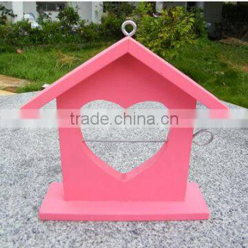 Beautiful red bird feeder bird house wholesale WBF-02