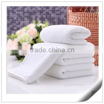 100% Cotton 16s Super Soft Pure White Wholesale Hotel Bath Towel for Sale