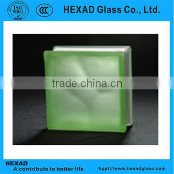 Hexad Green Acid Cloudy Decorative Building Glass Blocks
