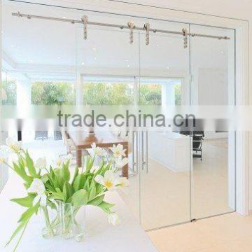 attractive modern frameless glass office partition