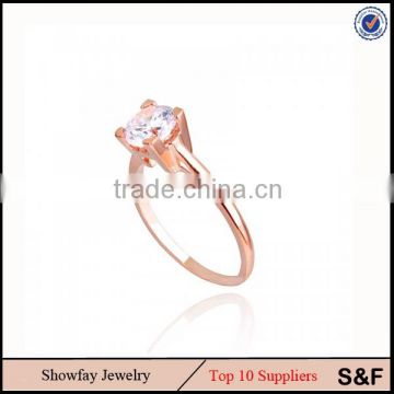 Brass With CZ Jewelry Fashion Cheap 1 Gram Gold Ring