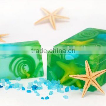 Sea water with figures natural handmade soap