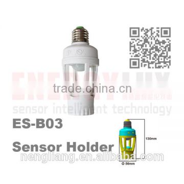 ES-B03 360 degree motion sensor PIR bulb Holder for E27