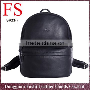 Wholesale Western Style Men's School Leather outdoor Backpack
