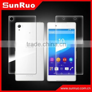 Liquid front and back tempered glass screen film/cover/shield/protector for Sony z4