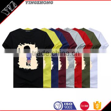 wholesale clothing 2016 High quality customprinted t-shirtOEM Plain mens all color shirt classic collar new design t shirt