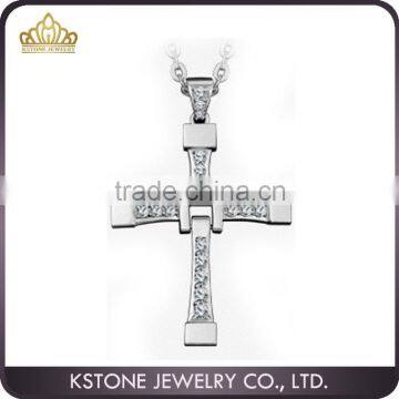 KSTONE 2015 New fashion The Fast and the Furious cross 316L stainless steel pendant